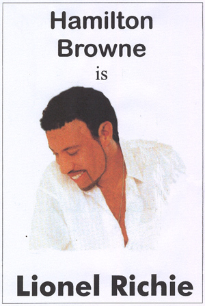Lionel Richie Tribute Hamilton Browne